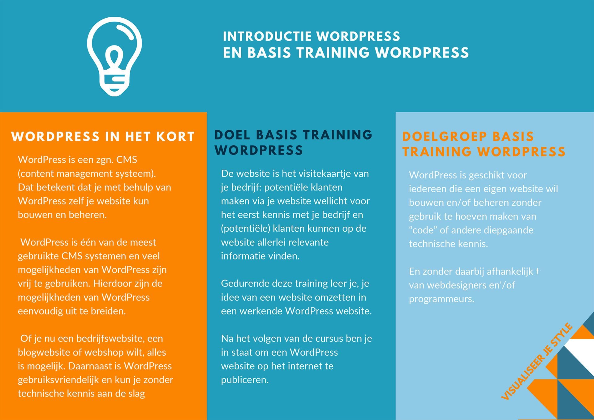 Basis Training WordPress Brochure